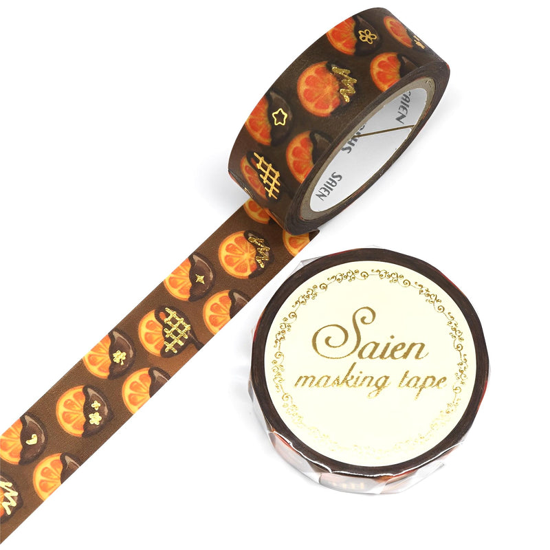 Saien Masking Tape Series Orange Chocolate
