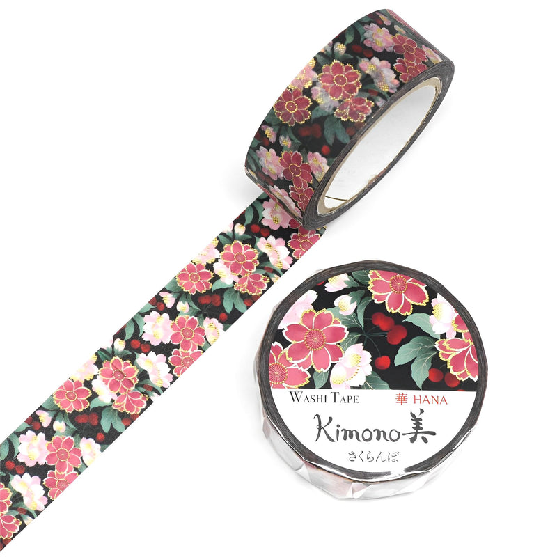 Kimono美 Masking Tape Series Sakura ( Gold Leaf Gradation )