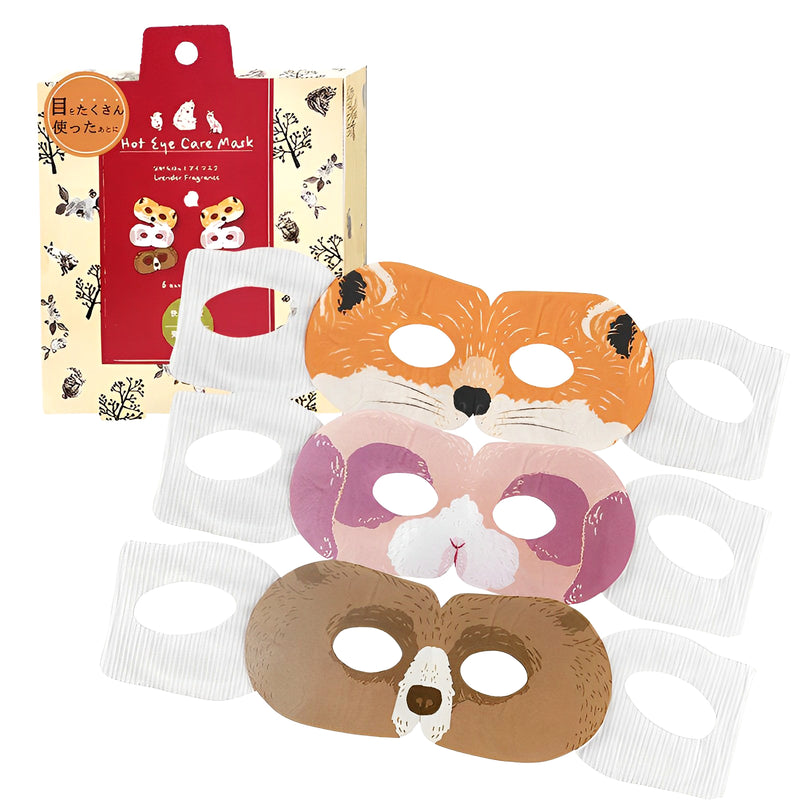 Honyaradoh Hot Eye Care Mask Lavender Fragrance 6pc