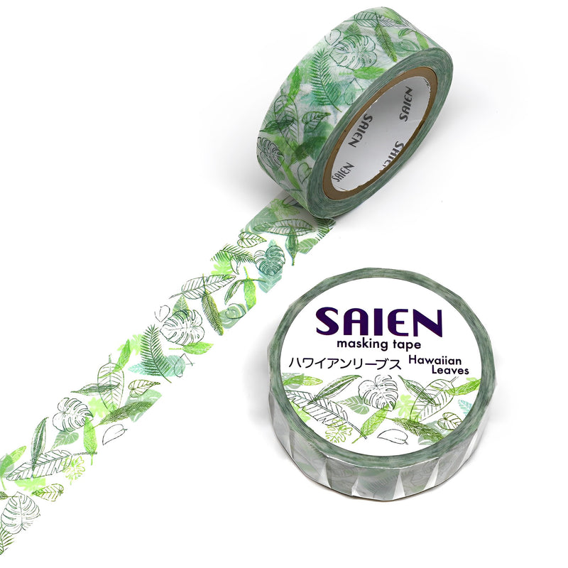 Saien Masking Tape Series Hawaiian Leaves