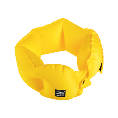 Urban Forest Tree Inflatable Neck Pillow & Eyeshade Set Yellow