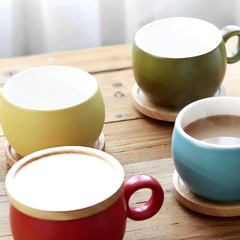 Poto Tea Cup Mug O Series Light Grey