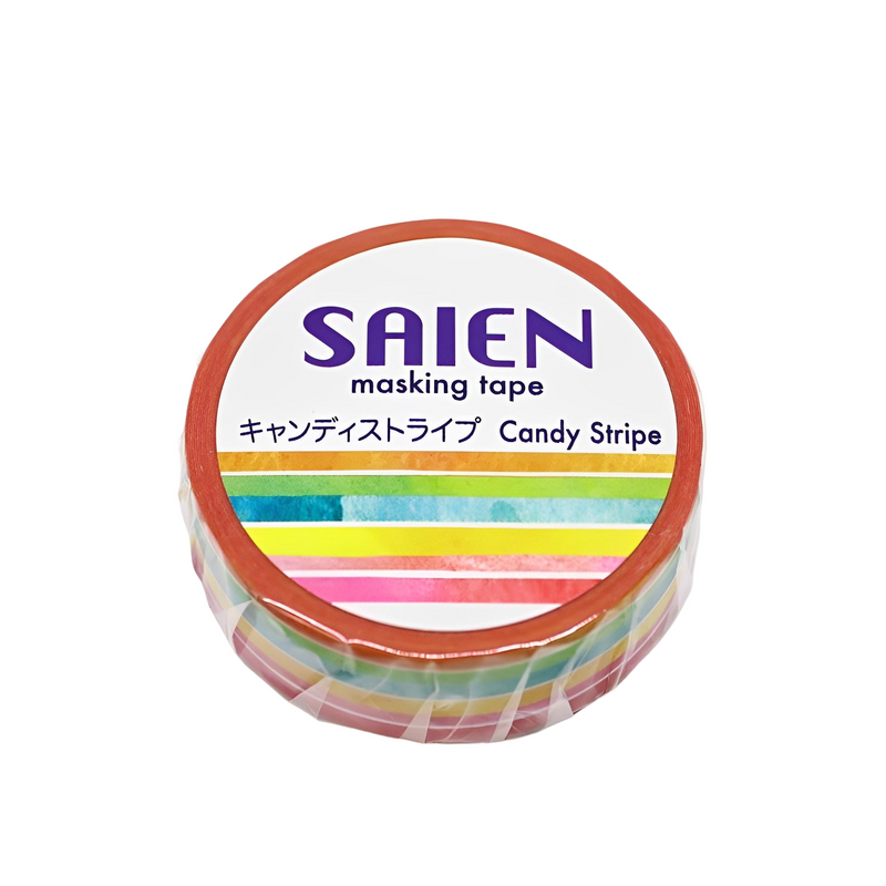 Saien Masking Tape Series Candy Stripe