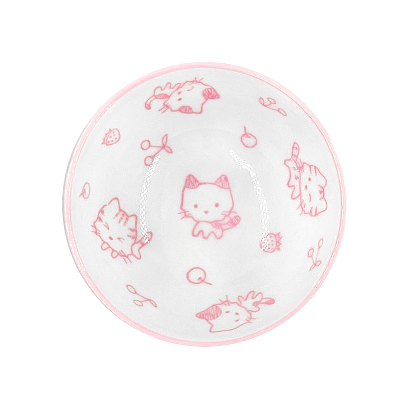 Japanese Ceramic Rice Bowl 10.5cm Kitty Cat