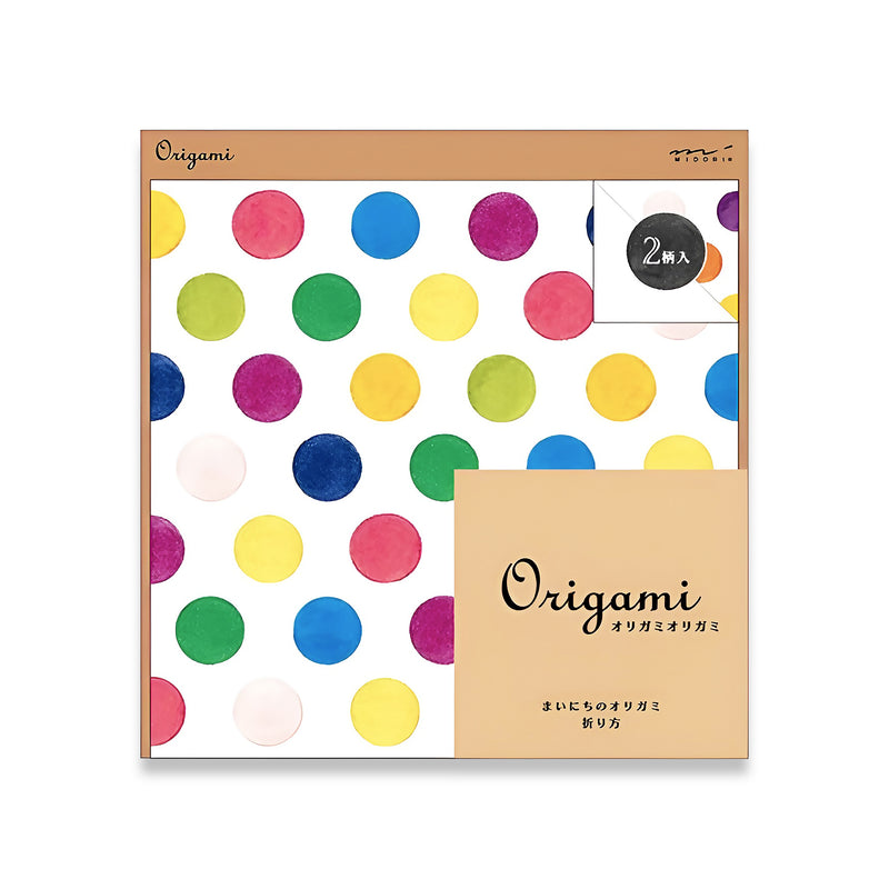 Origami Craft Multi-dot Pattern 2 Colour Set 20 Sheets