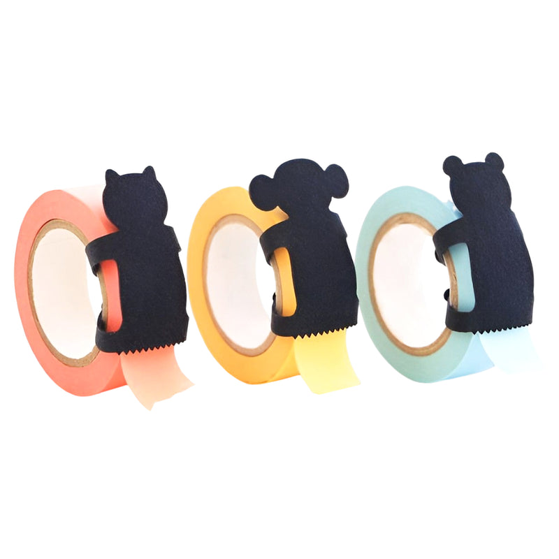 Animal Hug Tape Cutter Series Black Monkey