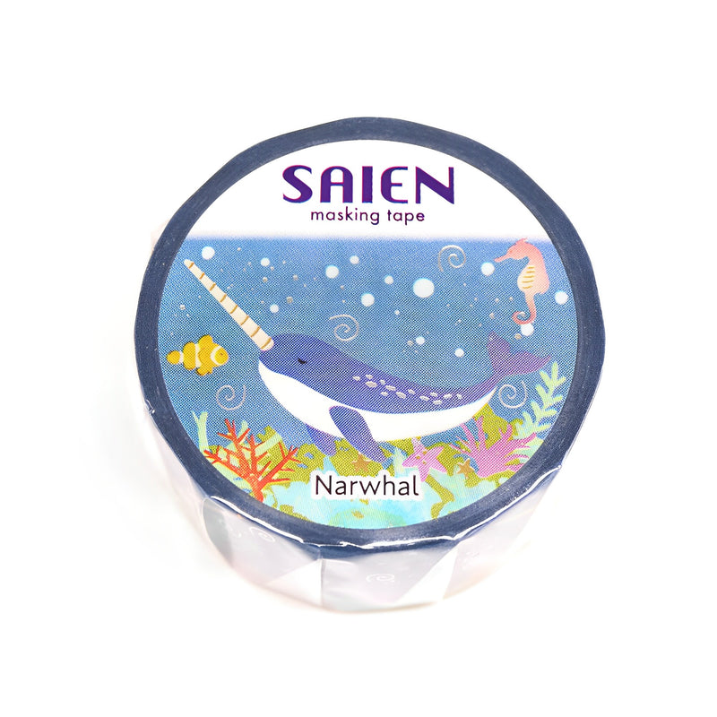 Saien Masking Tape Series Narwhal