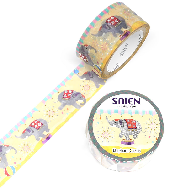 Saien Masking Tape Series Elephant Circus