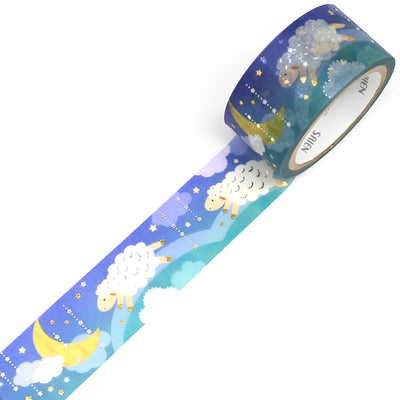 Saien Masking Tape Series Midnight Sheep