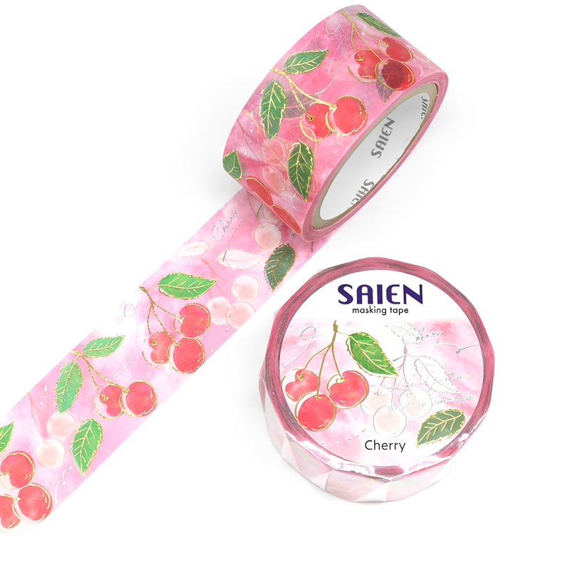 Saien Masking Tape Series Fruit Time Cherries