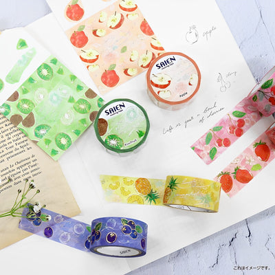 Saien Masking Tape Series Fruit Time Cherries