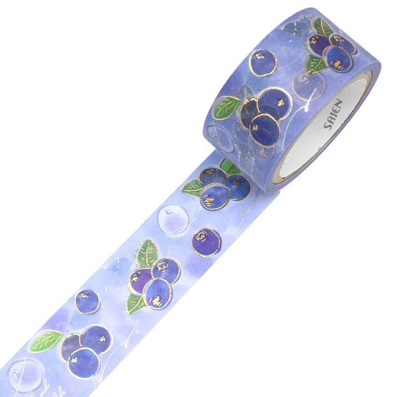 Saien Masking Tape Series Fruit Time Blueberry