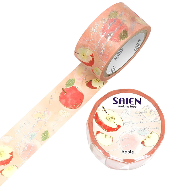 Saien Masking Tape Series Fruit Time Apple