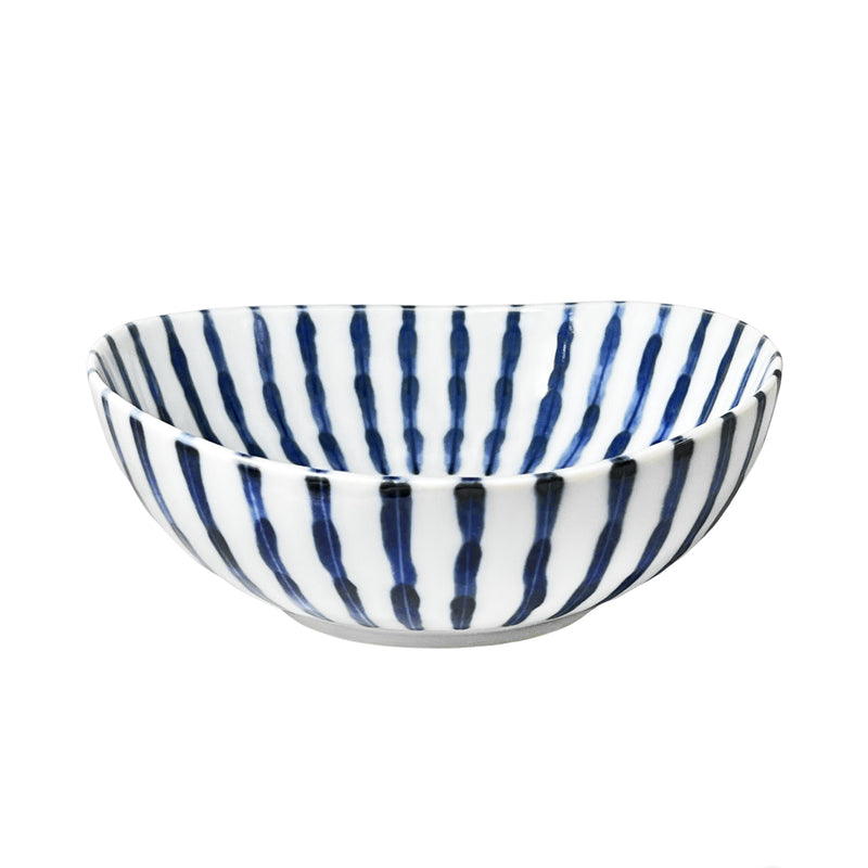 Japanese Blue and White Serving Bowl 13.5cm