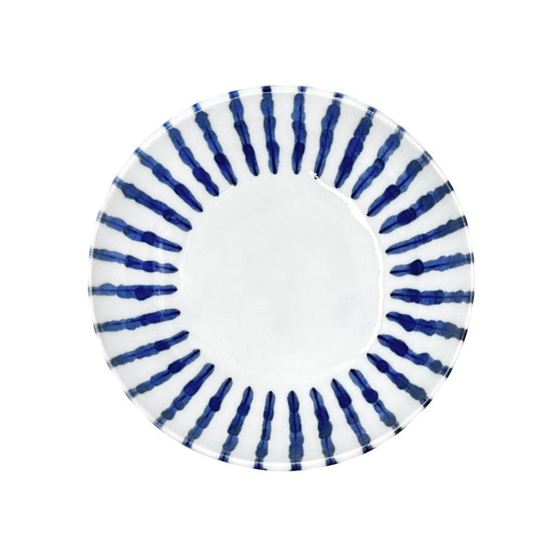 Japanese Blue and White Serving Bowl 13.5cm