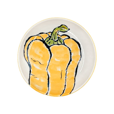 Japanese Ceramic Side Plate 13cm Pumpkin
