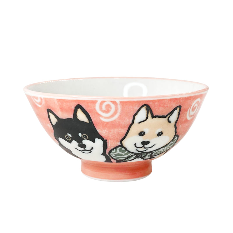 Japanese Ceramic Rice Bowl 10.5cm Shiba Brothers Pink