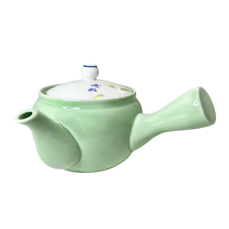 Japanese Ceramic Tea Pot With Handle Green Bedugul