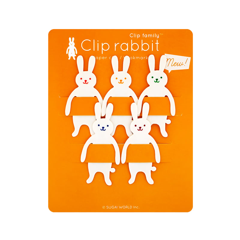 Clip Family Series Bookmark White Rabbit