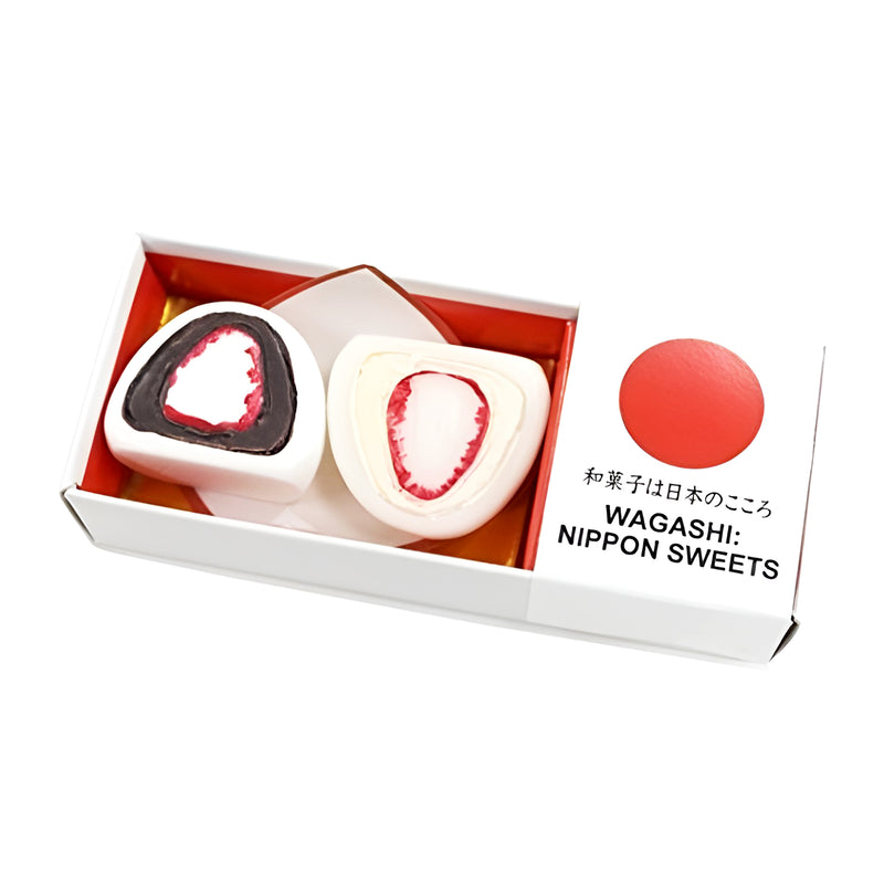 Japanese Confectionery Magnets Strawberry Daifuku (Pack Of 2)