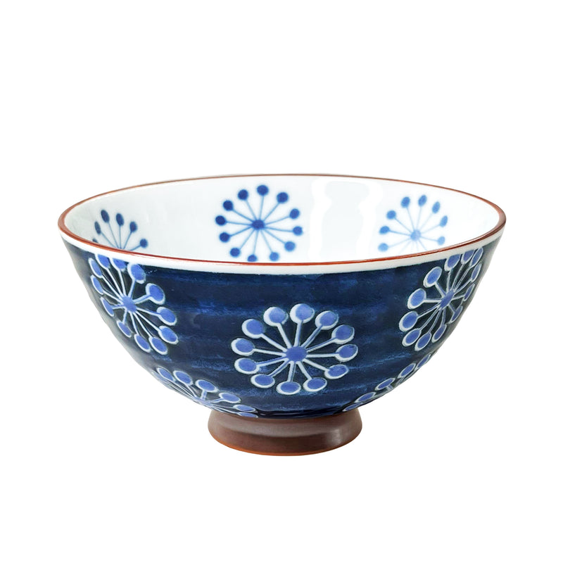 Japanese Ceramic Rice Bowl 12.5cm Hanabi