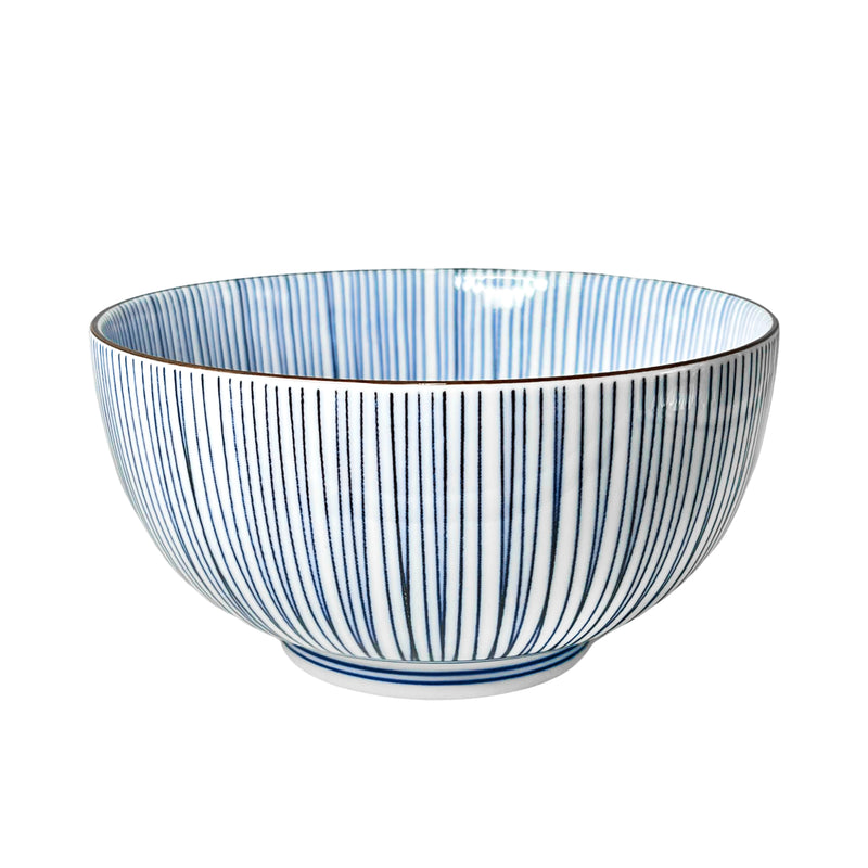 Large Ramen Bowl Series 16cm Blue Lines