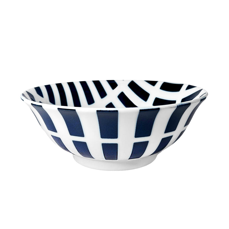 Japanese Ramen Bowl 20.5cm Blue Wabi Tokusa