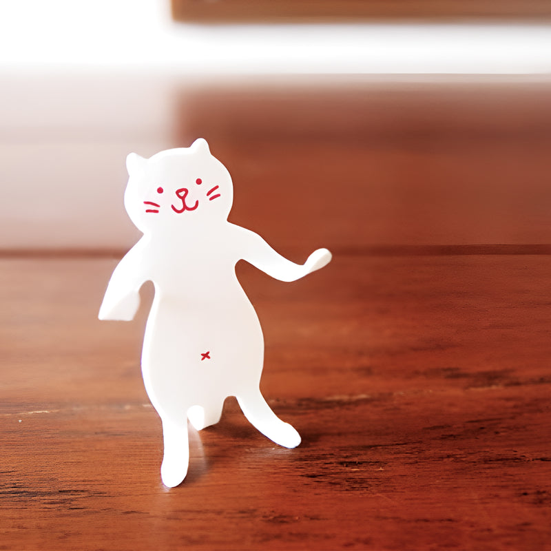 Clip Family Series Bookmark White Cat