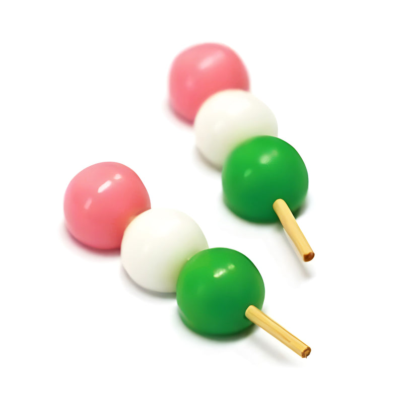 Japanese Confectionery Magnets Three-colour Dango (Pack Of 2)