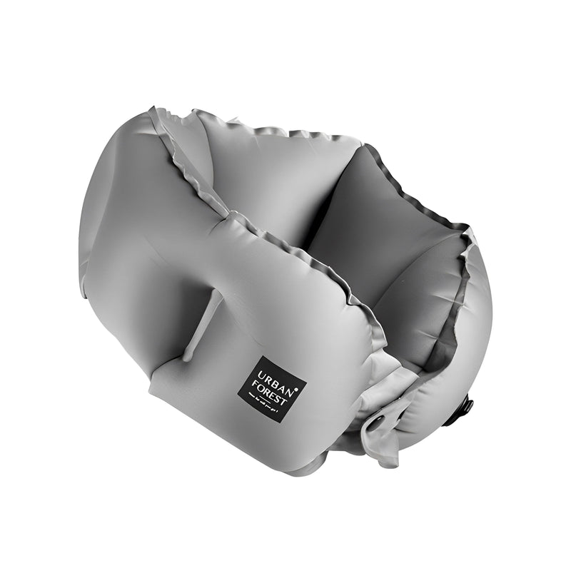 Urban Forest Tree Inflatable Neck Pillow Grey
