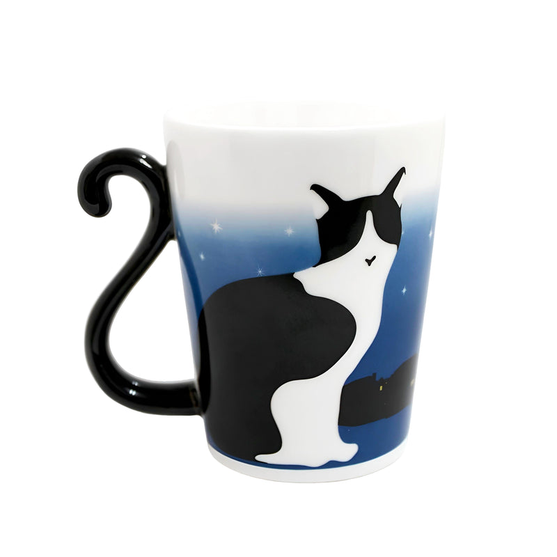 Hot Water Color Change Mug Series Dawn Cat Front Face