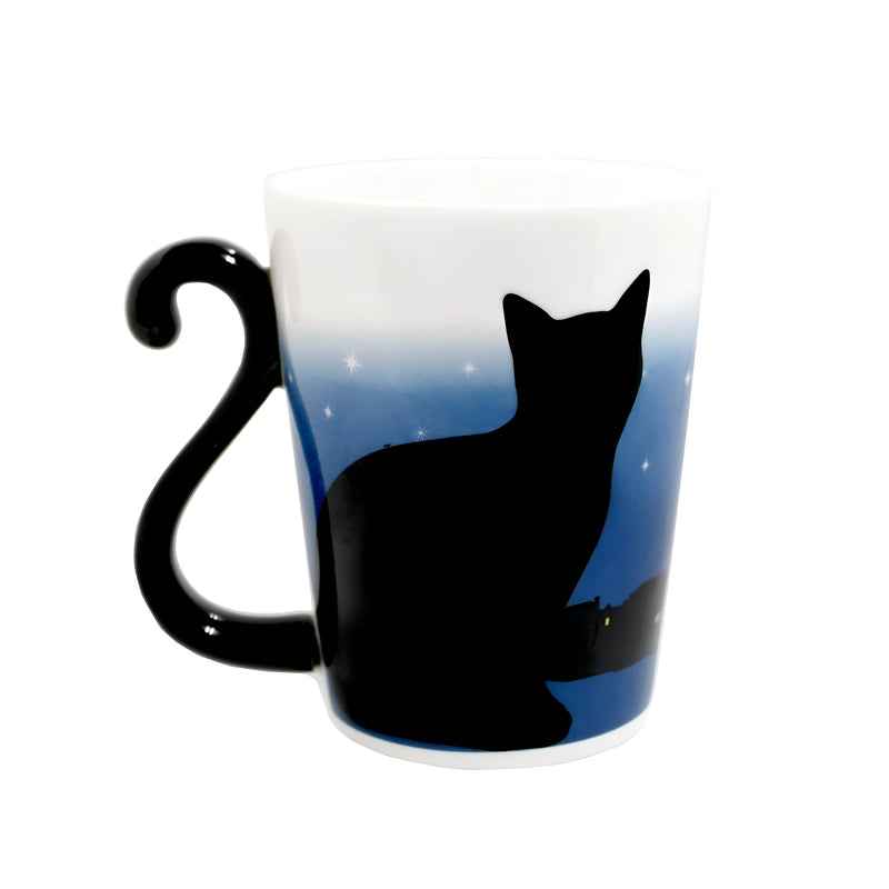 Hot Water Color Change Mug Series Dawn Cat Front Face