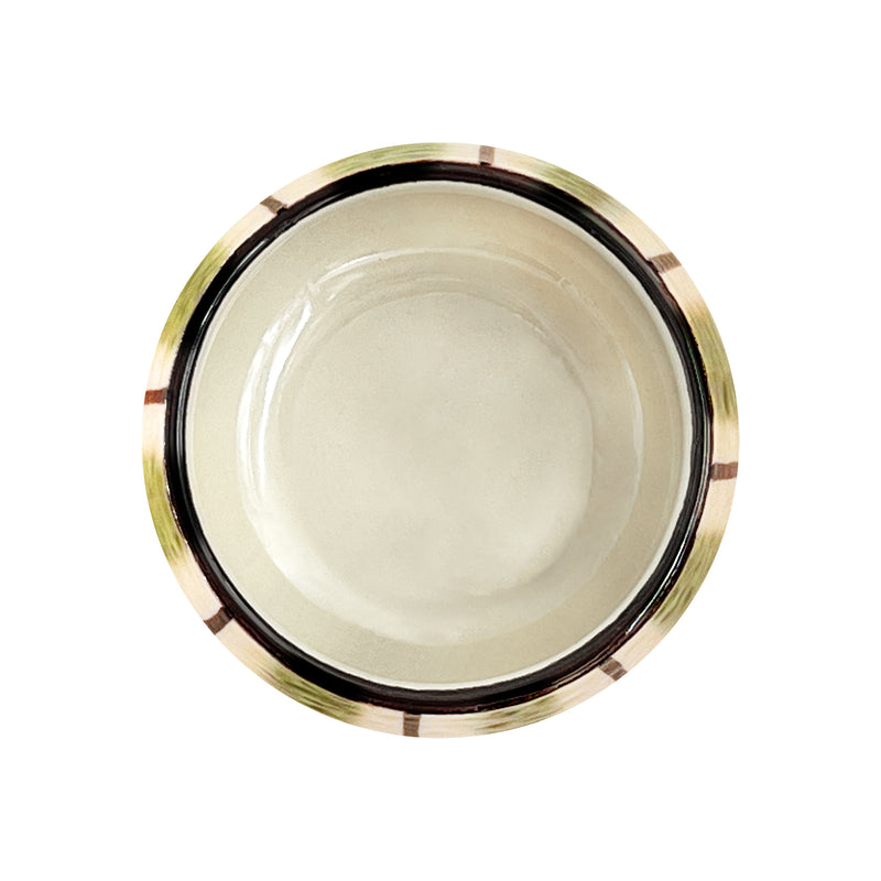 Ceramic Chawanmushi Soup Bowl With Lid Moss Green