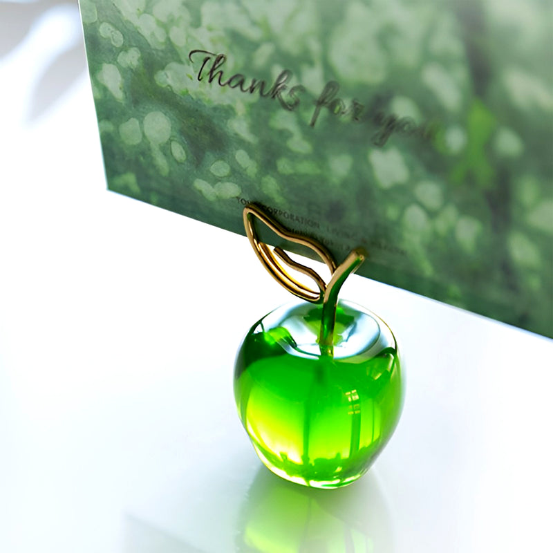 Acrylic Fruit Series Card/Postcard/Memo/Photo Holder Green Apple