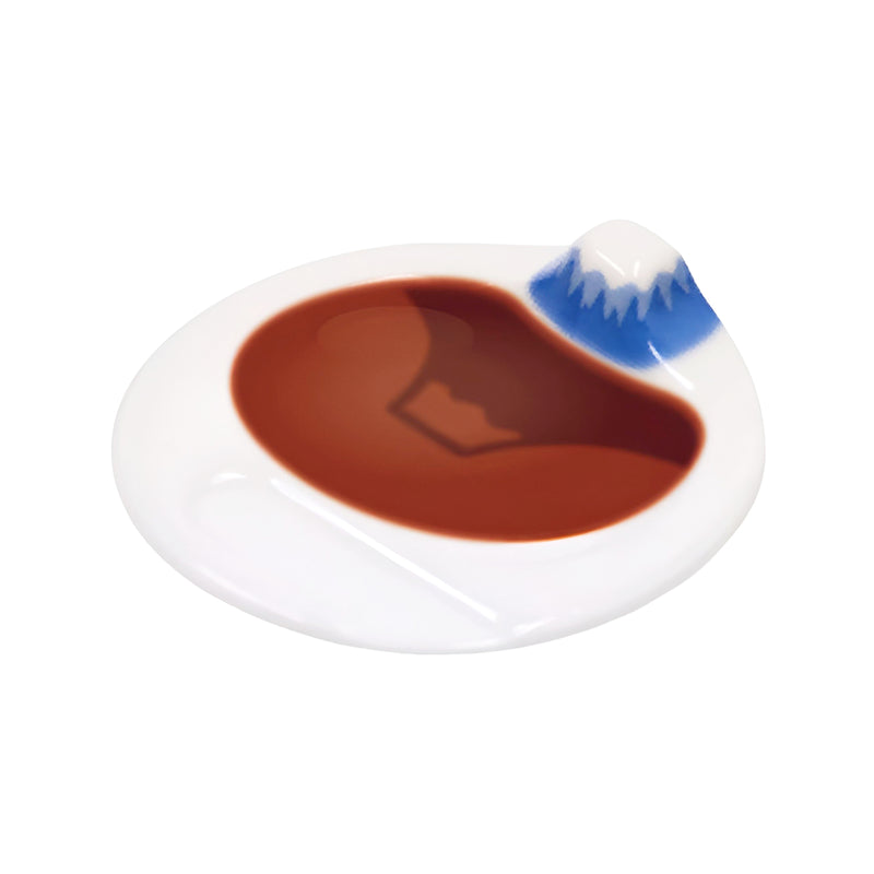 Mount Fuji Soy Sauce Dish Series Blue