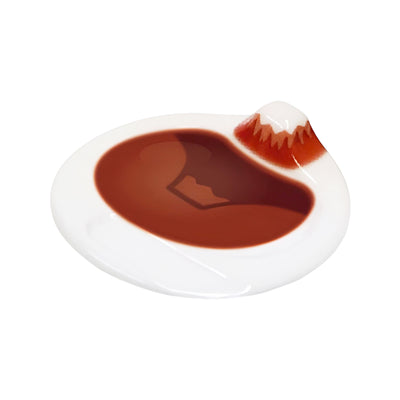 Mount Fuji Soy Sauce Dish Series Red