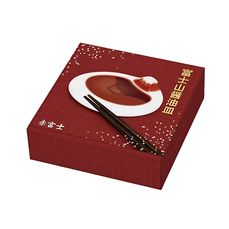 Mount Fuji Soy Sauce Dish Series Red