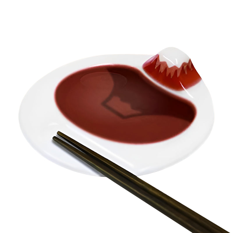 Mount Fuji Soy Sauce Dish Series Red