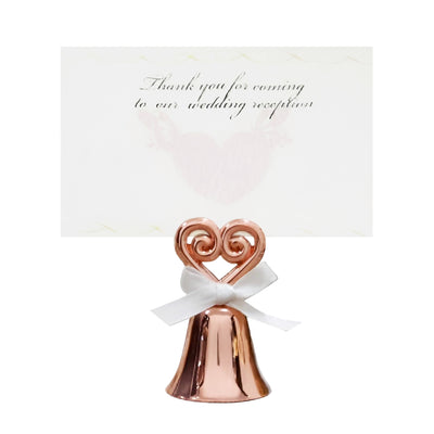 Hand Bell Card Holder Series Rose Gold Heart