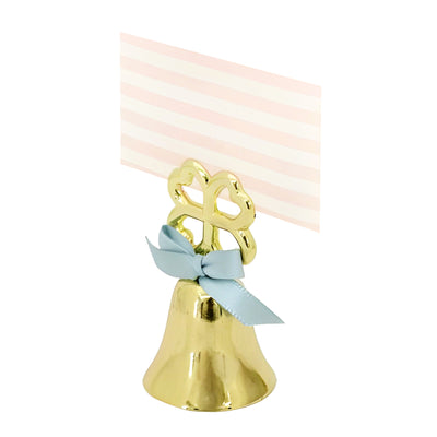 Hand Bell Card Holder Series Gold Four-leaf Clover